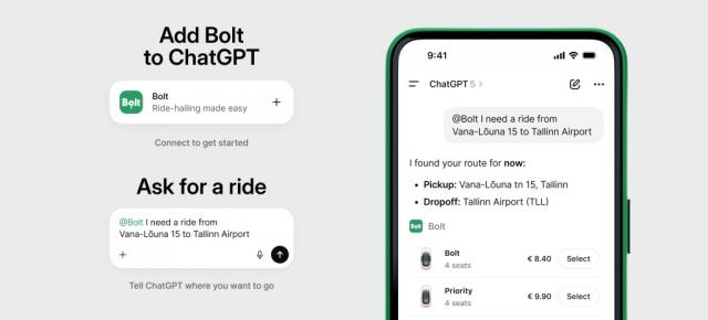 Cum poți rezerva o cursă Bolt cu ajutorul ChatGPT; Integrarea este disponibilă și în România!