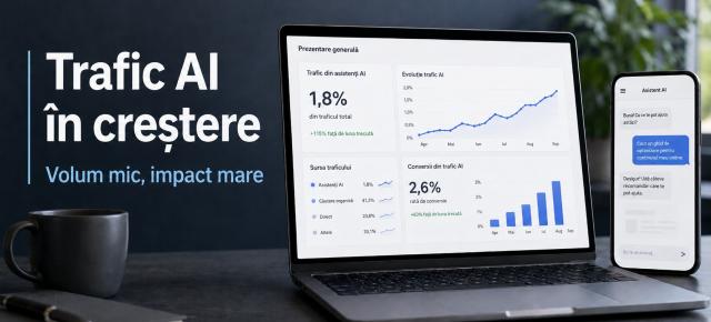 Search-ul pierde trafic, AI-ul accelerează: cum se schimbă sursele de vizite pentru site-uri