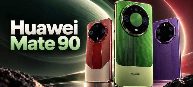 Huawei Mate 90 apare în randări și fotografii reale: spate verde texturat și modul foto XMAGE circular
