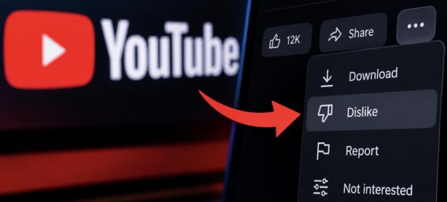 YouTube testează ascunderea butonului Dislike; Va deveni mai greu să dai vot negativ unui videoclip
