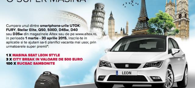 UTOK pune la bătaie un Seat Leon și 3 vouchere de 500 euro! Iată cum puteți participa