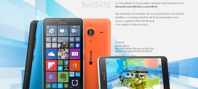 Microsoft lansează luni noile smartphone-ul Lumia 640 / 640 XL și în România