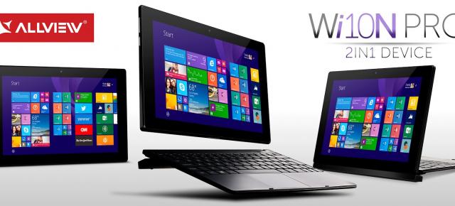 Allview lansează tableta WI10N Pro, model 2 în 1 dotat cu Windows 8.1
