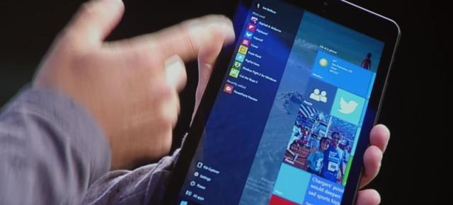 BUILD 2015: Microsoft prezintă noua interfaţa Windows 10 pentru tablete