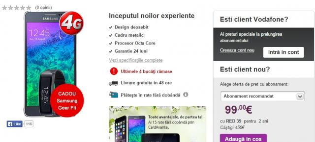 Vodafone desfășoară până pe 5 mai campania Sale Days; reduceri exclusiv online pentru smartphone-uri