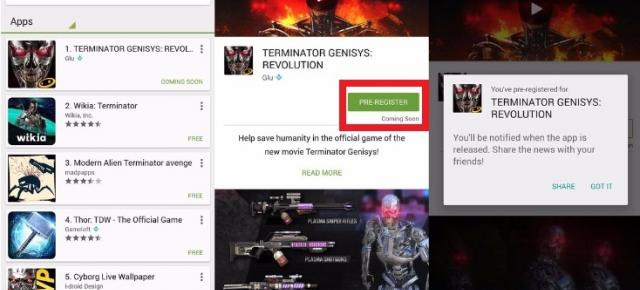 Utilizatorii Android se pot înscrie acum pentru a primi o notificare din Play Store când e lansata o aplicaţie mult asteptată