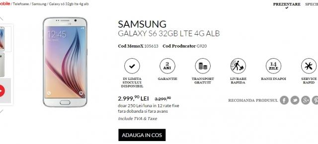 QuickMobile vine cu reduceri atractive în acest weekend; prețul lui Galaxy S6 scade sub pragul de 3.000 lei