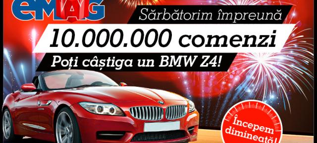 eMAG.ro îţi oferă un BMW Z4 premiu, dacă plasezi o comandă între 19 şi 25 mai