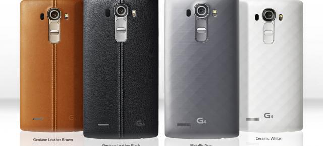 LG G4 este disponibil prin eMAG la pre-comandă; iată prețurile pentru ediția din piele