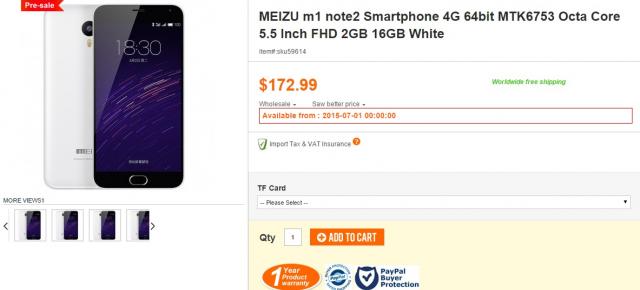 Meizu M2 Note este deja disponibil la pre-comandă pe PandaWill.com; costă 680 lei cu livrare gratuită