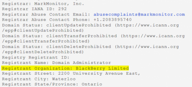 BlackBerry cumpăra o serie de domenii web legate de Android, reconfirmă apropierea unui viitor smartphone de acest OS