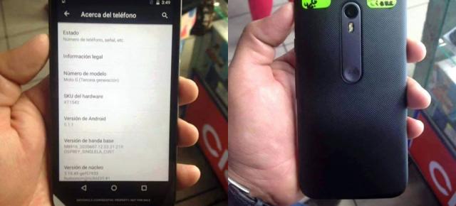 Motorola Moto G 2015 îşi face apariţia în imagini hands on ajunse pe web, se reconfirma si cateva dotari