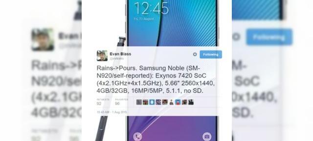 Slotul microSD va lipsi de pe Samsung Galaxy Note 5; aflăm și alte detalii despre noul phablet