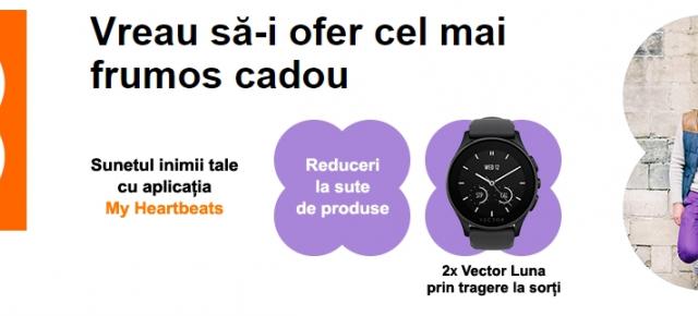 Orange sărbătorește Valentine’s Day cu reduceri speciale; se pun la bătaie și două smartwatch-uri Vector Watch prin concurs