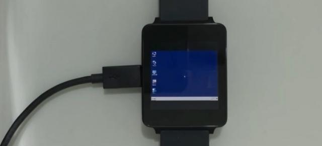 Windows 7 pe smartwatch? OS-ul e portat pe un ceas LG G Watch şi booteaza în 3 ore!