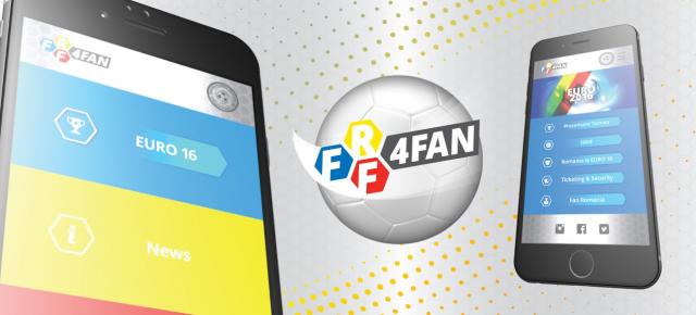 Federaţia Română de Fotbal lansează aplicaţia FRF4FAN, pentru suporterii care vor să fie la curent cu evoluţia de la EURO 2016