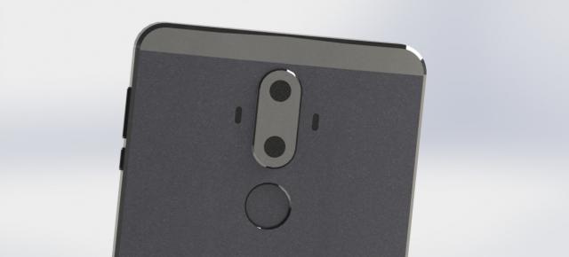 Huawei Mate 9 îşi face apariţia în noi imagini 3D, păstrează camera duală