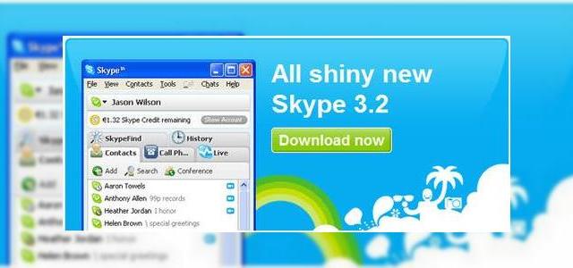 <b>Descarca Skype 3.2 cu suport pentru Paypal, Hotmail si Gmail</b>In timp ce majoritatea softurilor isi updateaza versiunile cu ajutorul catorva patchuri minore, Skype pare decis sa adauge feature-uri noi la fiecare update. Prin Skype 3.2, giganntul tehnologiei VoIP dovedeste ca isi merita statutul, adaugand o sumedenie...