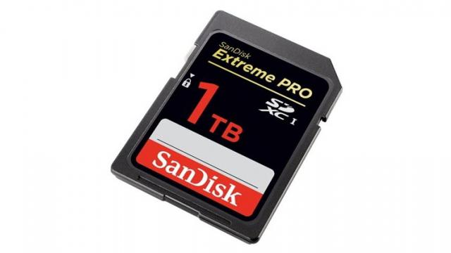 <b>SanDisk prezintă cel mai generos card SD din lume, cu stocare de 1 TB</b>Cei de la SanDisk anunță astăzi cel mai generos card SD din lume, model de tip SDXC care vine pentru moment în faza de prototip și care oferă o capacitate de stocare de 1 TB. Aparent, motivul din spatele existenței acestui modul de memorie, este acela că