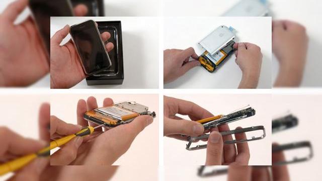 <b>iPhone a fost "eviscerat"!</b>Fani iPhone, feriti-va privirile, iar voi cei ce urati acest terminal fiti gata sa savurati momentul cand iPhone este dezasamblat si analizat. Iata opera celor de la ifixit.com : Primul pas al dezasamblarii a avut loc la aproximativ 44 de minute dupa ora...