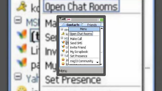 <b>Messengerul ideal pentru telefonul mobil, MIG33 3.02</b>Telefonul dumnevoastra mobil nu va mai servi doar pentru a va suna prietenii, dupa ce veti folosi noul serviciu de instant messasing, MIG33. Chatul mobil este gratuit si prin intermediul sau veti putea conversa cu persoane din orice colt al lumii....