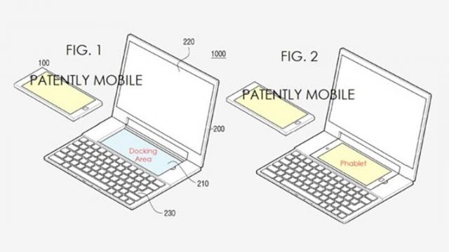 <b>Samsung brevetează un "PadFone", un laptop cu rol de dock smartphone şi OS dual</b>Conceptul prin care un smartphone este utilizat pe post de 'unitate centrală' într-un dock tabletă l-am văzut acum câțiva ani pus în practică de către cei de la Asus odată cu lansarea seriei de dispozitive PadFone. Acum și Samsung pare că ia în calcul
