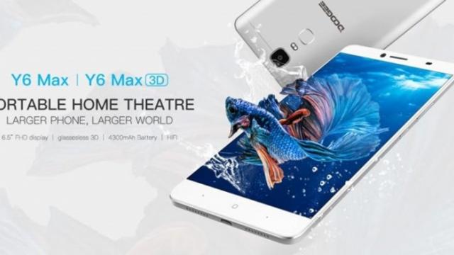 <b>Doogee pregătește lansarea phablet-ului Y6 Max 3D; device cu display de 6.5 inch și tehnologie 3D</b>Chinezii de la Doogee pregătesc în acest moment lansarea unui nou phablet pe piață, unul ceva mai deosebit ce se va intitula Doogee Y6 Max 3D. Produsul despre care vorbim aici va beneficia de un uriaș display de 6.5 inch ce ne va oferi și posibilitatea