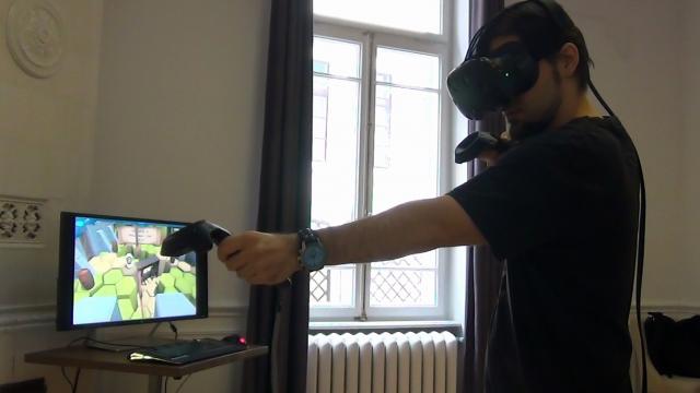<b>Primele impresii despre HTC Vive + 10 minute de gameplay filmat (Video)</b>Pe lângă noile smartphone-uri HTC U Ultra și U Play pe care compania taiwaneză le-a prezentat astăzi în cadrul unui eveniment ce a avut loc în București, am avut ocazia să testez și celebrul headset VR numit HTC Vive. Interesant este faptul că 