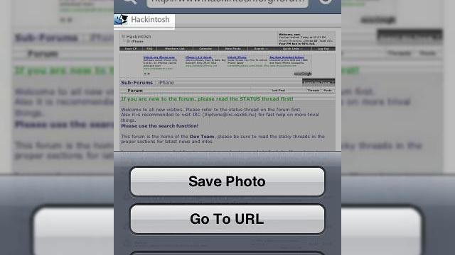 <b>Salveaza imagini din browserul Safari cu noul firmware de pe iPhone</b>Navigarea pe Web cu telefonul anului 2007 este o experienta destul de placuta, dar exista si feature-uri a caror lipsa este resimtita de catre utilizatori. Printre acestea se numara si abilitatea de a salva imagini direct din browserul Safari, functie...