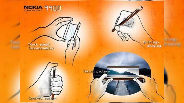 <b>Telefonul-pix Nokia 9900 soseste cu un display elastic</b>Sa uitam de Nokia Tube pentru o secunda, admirand acest superb concept descoperit pe popularul serviciu de photo/video sharing Flickr. Este vorba de Nokia 9900, primul telefon-pix al finlandezilor dotat cu un display extensibil. Handsetul va include...
