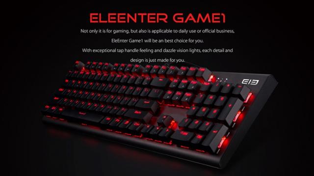 <b>Tastatura mecanică Elephone EleEnter Game1 costă doar 41.99 dolari pe GearBest! Oferă și iluminare pentru taste!</b>Din zona de periferice pentru gaming avem astăzi drept recomandare tastatura mecanică Elephone EleEnter Game1, produs echipat cu 104 taste, iluminare RGB și tehnologie anti-ghosting. Prețul este de numai 41.99 dolari și nu este deloc rău pentru