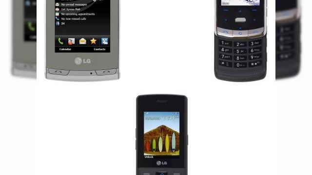<b>3 noi telefoane LG apar in oferta AT&T</b>Primele imagini oficiale cu 3 noi handseturi LG destinate publicului operatorului AT&T au aparut prin intermediul paginii de vanzare a accesoriilor LG. Iata cele 3 noi telefoane: Primul terminal asupra caruia ne oprim este LG Incite (stanga imaginii), un...