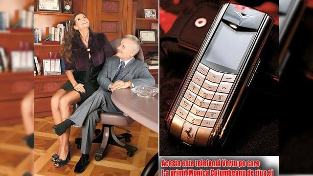 <b>Monica Columbeanu, dezamagita de Vertu-ul de 7500 de euro</b>Va informam cu doar o saptamana in urma ca Irinel i-a daruit Monicai Columbeanu de ziua ei un super-telefon de lux, marca Vertu. In ciuda faptului ca acesta valoreaza peste 7000 de euro si este accesoriul perfect pentru o domnisoara stilata, "Moni" este...