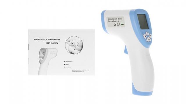 <b>Retailerul chinez Cafago vinde un termometru digital la suma de 9.99 dolari; măsoară temperatura fără a fi nevoie de contact</b>În ofertele magazinelor din afară mai găsim uneori și produse mai deosebite precum este cazul acestui termometru digital pe care îl vedeți în imaginile de mai jos. Produsul de față costă în această perioadă numai 9.99 dolari și aflați că este un