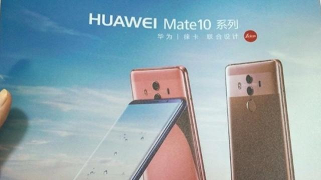 <b>Huawei Mate 10 Pro bifează apariția într-un poster oficial; sunt dezvăluite și prețurile sale și ale modelelor Pro, respectiv Porsche Edition</b>La câteva momente de la prezentarea acelor fotografii cu prototipurile de Mate 10 și Mate 10 Pro aflăm ce prețuri vor purta acestea grație unui leak din China. Totodată iese la iveală și un poster oficial pentru noile dispozitive care nu face decât