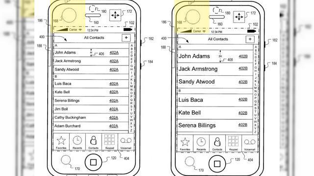 <b>Se pregateste un nou iPhone, cu interfata dinamica si camera frontala!</b>Apple tocmai a depus cererea pentru patentarea unui nou model de iPhone, terminal care va sosi cu o camera frontala si o interfata dinamica, dupa cum indica documentele oficiale. Aflam si ca interfata se va modifica in functie de miscarile utilizatorului,...