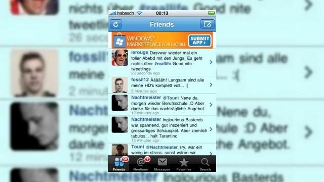 <b>Microsoft promoveaza agresiv Windows Mobile... in sfarsit</b>Utilizatorul Twitter habasch a descoperit reclame la Windows Mobile MarketPlace in aplicatiile de pe iPhone-ul sau, semn ca Microsoft a inceput in sfarsit sa isi promoveze softurile oferite de serviciul sau gen App Store. Screenshotul de mai sus dovedeste...
