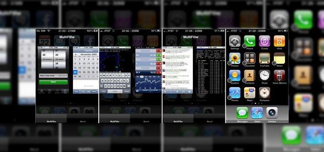 <b>Multifl0w, un nou soft haiducesc, pentru multitaskingul lui iPhone!</b>iPhone este faimos atat pentru succesele si meritele lui, cat si pentru defectele si lipsurile lui. &nbsp; Unul din aceste lipsuri este cea de multitasking, adica posibilitatea de a avea deschise mai multe aplicatii deodata, cu toate ca in timpul...