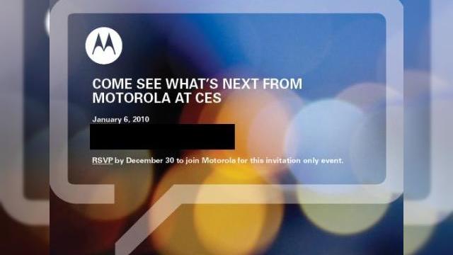 <b>Motorola va lansa urmatoarea generatie de terminale la CES 2010</b>Motorola a confirmat recent ca va lansa o noua generatie de terminale mobile in cadrul CES 2010, compania americana urmand sa aiba un eveniment special dedicat pe 6 ianuarie. &nbsp; &nbsp; Deocamdata nu stim despre ce este vorba, dar banuim ca Moto isi va...