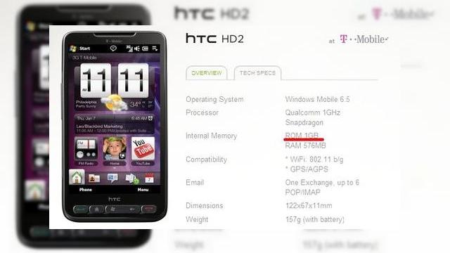 <b>HTC HD2 vine cu 1 GB memorie ROM si 576 MB RAM in SUA</b>Desi ne-am obisnuit ca publicul din SUA sa fie neglijat de producatorii de telefoane, cand vine vorba de inovatii, iata ca de aceasta data americanii beneficiaza de o premiera destinata doar lor: un HTC HD2 upgradat. Pagina oficiala de specificatii...