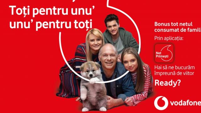 <b>Până la 60 GB date gratis pe lună de la Vodafone, dacă îţi fac trafic cumulat prietenii, familia</b>Operatorul Vodafone România vine în aceste zile cu o nouă campanie adresată utilizatorilor. Promoția presupune obținerea a până la 60 GB trafic de date gratuit pe lună, asta dacă prietenii și familia îți vor face trafic cumulat