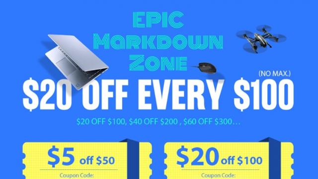 <b>GearBest desfășoară o campanie de tip lichidare stoc! Avem și 20 dolari reducere la achiziții de 100 dolari!</b>Retailerul chinez GearBest ne propune astăzi o campanie de tip lichidare stoc, promoție ce include produse foarte interesante și pentru orice buzunar. Pe deasupra comerciantul oferă și 20 dolari reducere la achiziții de 100 dolari, discount ce