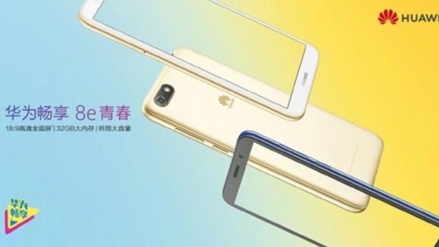 <b>Huawei Enjoy 8e Youth este un nou telefon cu dotări modeste, ecran 18:9, CPU MediaTek</b>Din partea celor de la Huawei vine lansarea unui nou smartphone pe final de săptămână, cea a modelului numit Enjoy 8e Youth pe care îl vedeți în imaginile de mai jos. Acest terminal se livrează cu un procesor MediaTek la bord și avem parte 