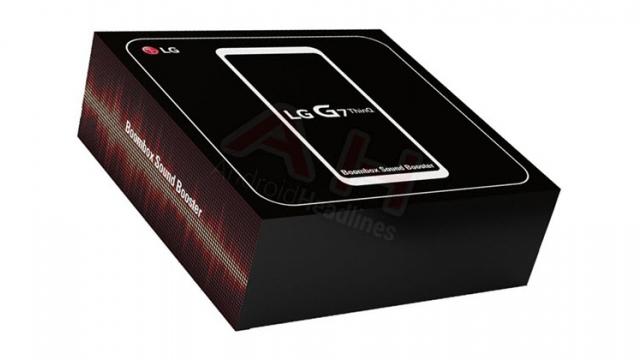 <b>LG pregătește lansarea unui accesoriu audio pentru G7 ThinQ; Iată cum arată Boombox Sound Booster</b>Descoperim astăzi faptul că sud-coreenii de la LG Electronics au în plan lansarea unui accesoriu audio dedicat pentru smartphone-ul G7 ThinQ și anume o cameră de rezonanță audio. Aceasta pare a fi o simplă cutie la prima vedere și rolul