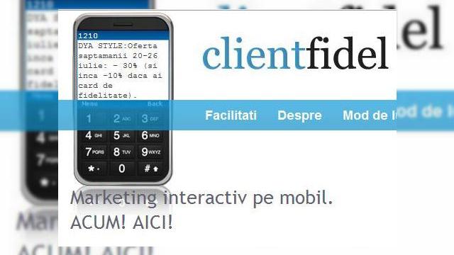 <b>ClientFidel.net, platforma online de comunicare intre companii si clienti</b>Nevoia companiilor de a interactiona cu clientii lor si viceversa s-a materializat intr-o noua solutie, pe numele sau ClientFidel.net. Aceasta permite comunicarea bidirectionala cu clientii, prin intermediul unei platforme online simpliste, care implica...