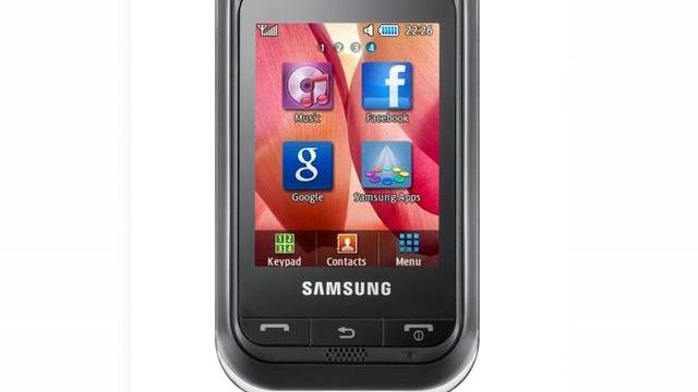 <b>Samsung Champ, un nou telefon cu ecran touch si pret atractiv</b>Samsung Electronics tocmai a anuntat lansarea telefonului Samsung Champ (GT-C3300K), dotat cu touchscreen si care va sosi pe piata la un pret accesibil. Handsetul va debuta in Africa, Asia, Orientul Mijlociu, America Latina si Europa in luna iunie 2010....
