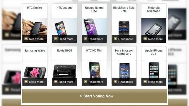 <b>T3 supune la vot titlul de "Telefonul anului 2010"</b>Faimoasa revista britanica de gadgeturi T3 supune la vot in aceste zile "Telefonul Anului 2010", cu optiuni foarte variate, ce includ terminale produse de Samsung, HTC, RIM, Motorola, Samsung, Nokia sau Apple. &nbsp; &nbsp; Candidatii la acest titlu sunt:...
