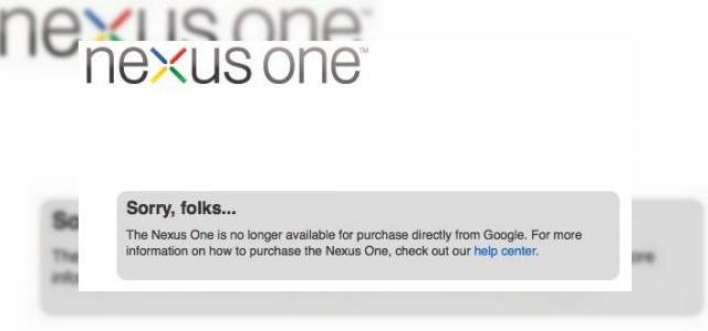 <b>Stocul de telefoane Google Nexus One epuizat complet in magazinul Google, definitiv</b>Google ne anuntase in prealabil ca stocul sau de handseturi Nexus One era pe care de a fi epuizat in aceste zile si iata ca a venit si momentul ca gigantul motoarelor de cautare sa nu mai includa acest terminal in oferta sa. Totusi,...