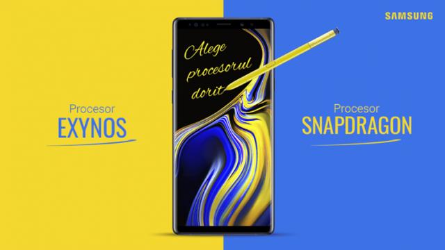 <b>Samsung Galaxy Note 9 disponibil în variantele cu Exynos și Snapdragon pe plan local! Iată cele mai bune sume de vânzare</b>De aproximativ o săptămână phablet-ul Samsung Galaxy Note 9 se află disponibil la precomandă pe plan local la sume destul de piperate, prețuri care i-ar putea îndemna pe mulți să rămână la generația anterioară. Totuși pentru acele persoane care
