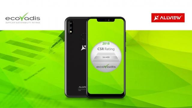 <b>Allview se află în top 14% producători evaluaţi de Ecovadis, obţinând medalia de argint pentru dezvoltare sustenabilă, performanţa de mediu</b>Aflăm astăzi faptul că firma brașoveană Allview se află în top 14% producători evaluați de către Ecovadis, asta după o creștere de 2 puncte de la an la an. Au fost aici apreciați factori precum dezvoltare sustenabilă și performanţa de mediu